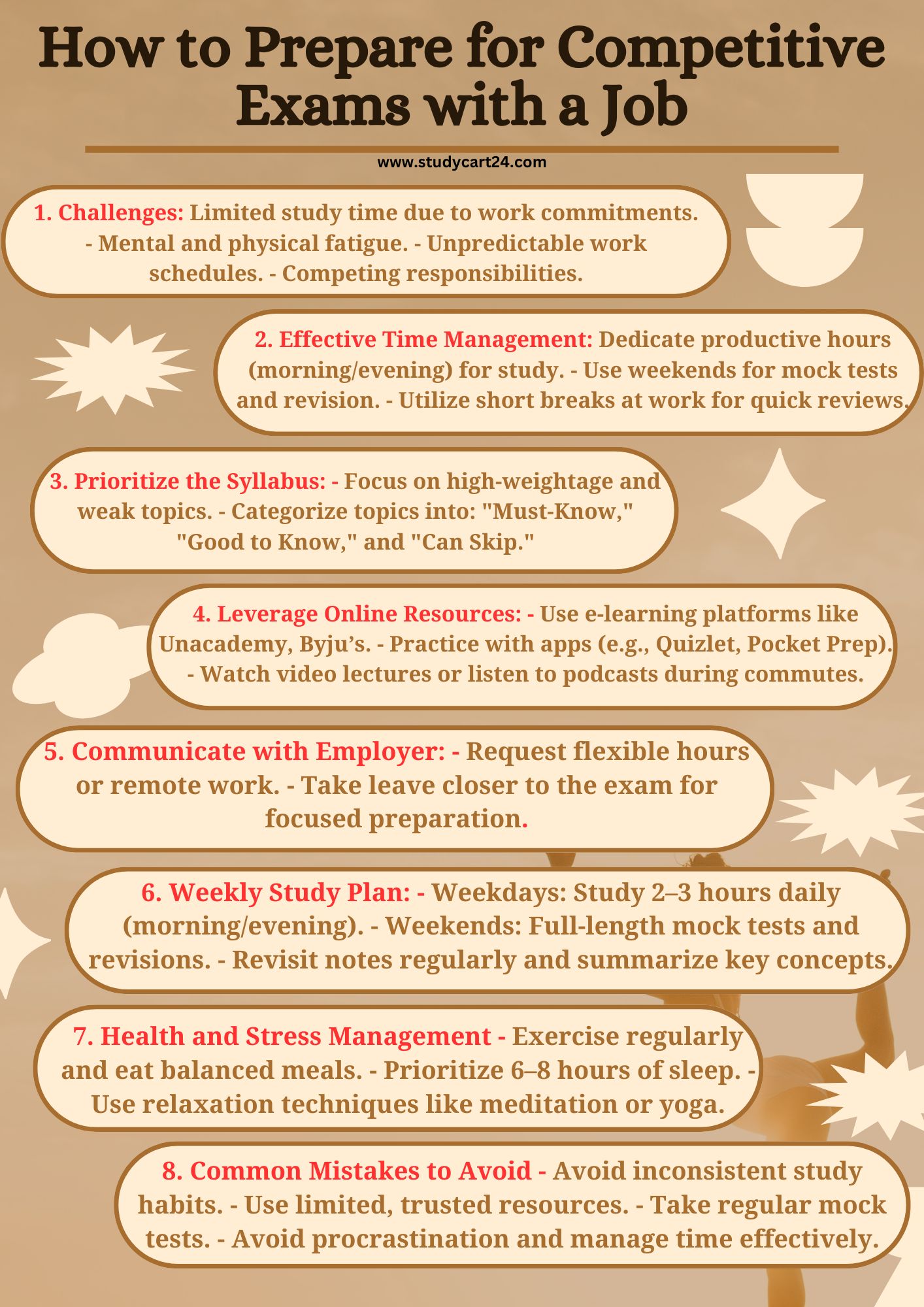 Overview of How to Prepare for Competitive Exams with Job